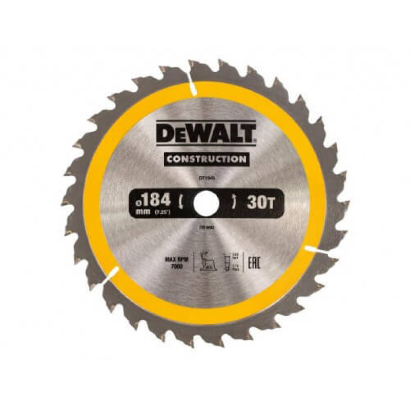 Диск пильный СONSTRUCTION DeWALT DT1940