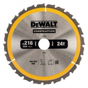 Диск пильный CONSTRUCTION DeWALT DT1952