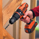 Дрель аккумуляторная ударная BLACK+DECKER BDCH188N