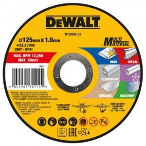 Круг отрезной MULTI-MATERIAL DeWALT DT20595