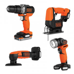 Набор из четырёх инструментов BLACK+DECKER BDCK123S2S