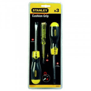 Набор из двух отверток CushionGrip и тестера напряжения STANLEY 0-65-012