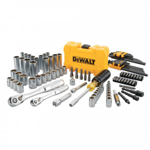 Набор головок, бит, ключей шестигранных 1/4 и 3/8, 108 предметов. DeWALT DWMT73801-1