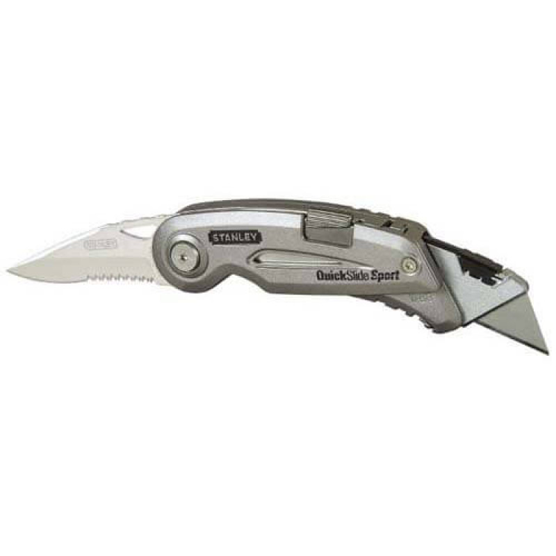 Нож складной QUICKSLIDE SPORT UTILITY KNIFE с двумя лезвиями STANLEY 0-10-813