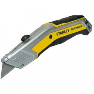 Нож FATMAX EXO RETRACTABLE KNIFE длиной 190 мм с выдвижным трапецевидным лезвием STANLEY FMHT0-10288