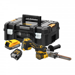 Напильник ленточный аккумуляторный бесщёточный DeWALT DCM200E2T