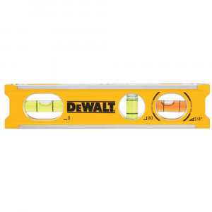 Уровень BILLET TORPEDO из алюминия длиной 165 мм с 3 капсулами и магнитами DeWALT DWHT42525-0